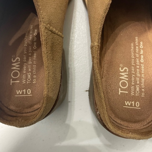 Toms Tan Ankle Booties Size  W10 SB-AN - Picture 10 of 16